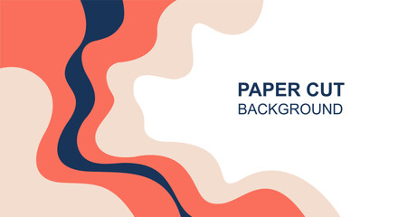Abstract Colorful Paper Cut Background