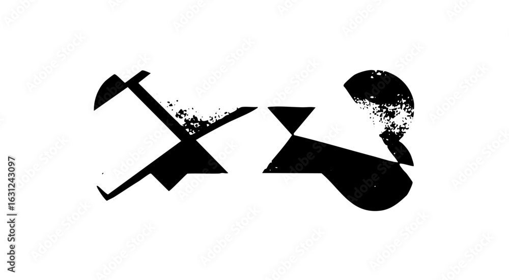 Aufkleber vector abstract and violin shapes create a striking .