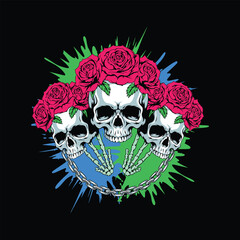 skull streetwear t shirt