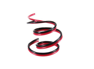 Black and Red of usb and adapter isolated on white background.