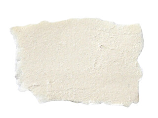 Pieces of torn or cut white cardboard isolated design element on transparent background.