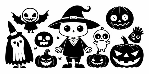 halloween vector set