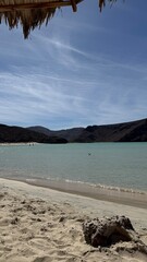 View at Balandra Beach in La Paz, Baja California Sur, Mexico