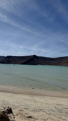 View at Balandra Beach in La Paz, Baja California Sur, Mexico