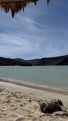 View at Balandra Beach in La Paz, Baja California Sur, Mexico