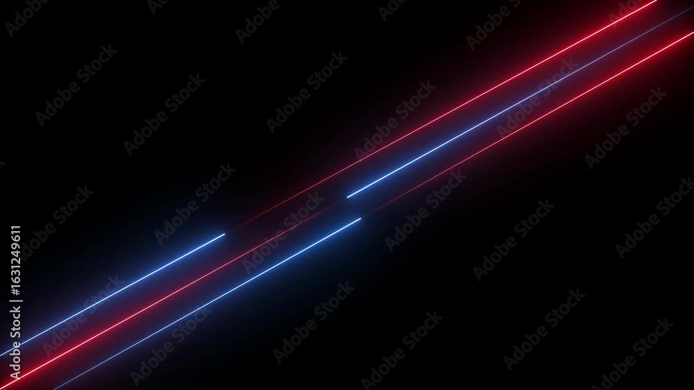 Poster line up to down.abstract neon light animated on a dark background. abstraction neon lines moving up 
