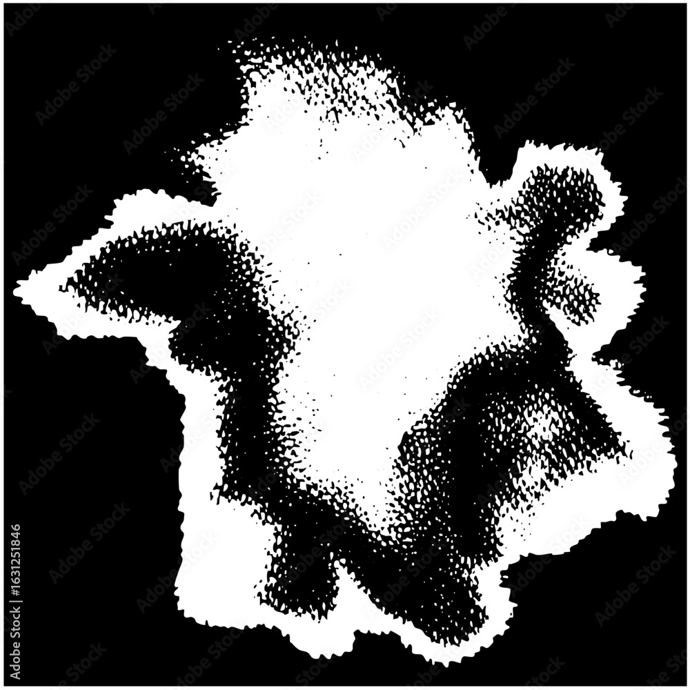 Poster vector abstract squirrel with textured edges.