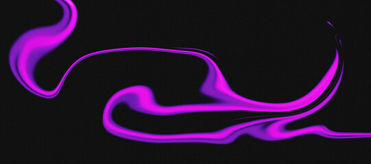 Abstract Grainy Gradient Background. Purple and Pink Abstract Liquid Swirl on Black
