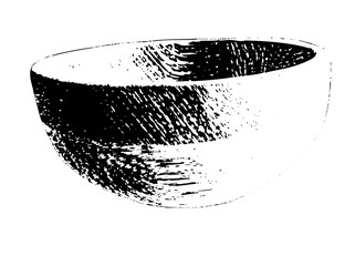 Vector Abstract cup with textured fill