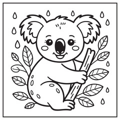 Rainy Day Coloring Pages | Cute and Easy Rain Scenes for Kids and Adults

