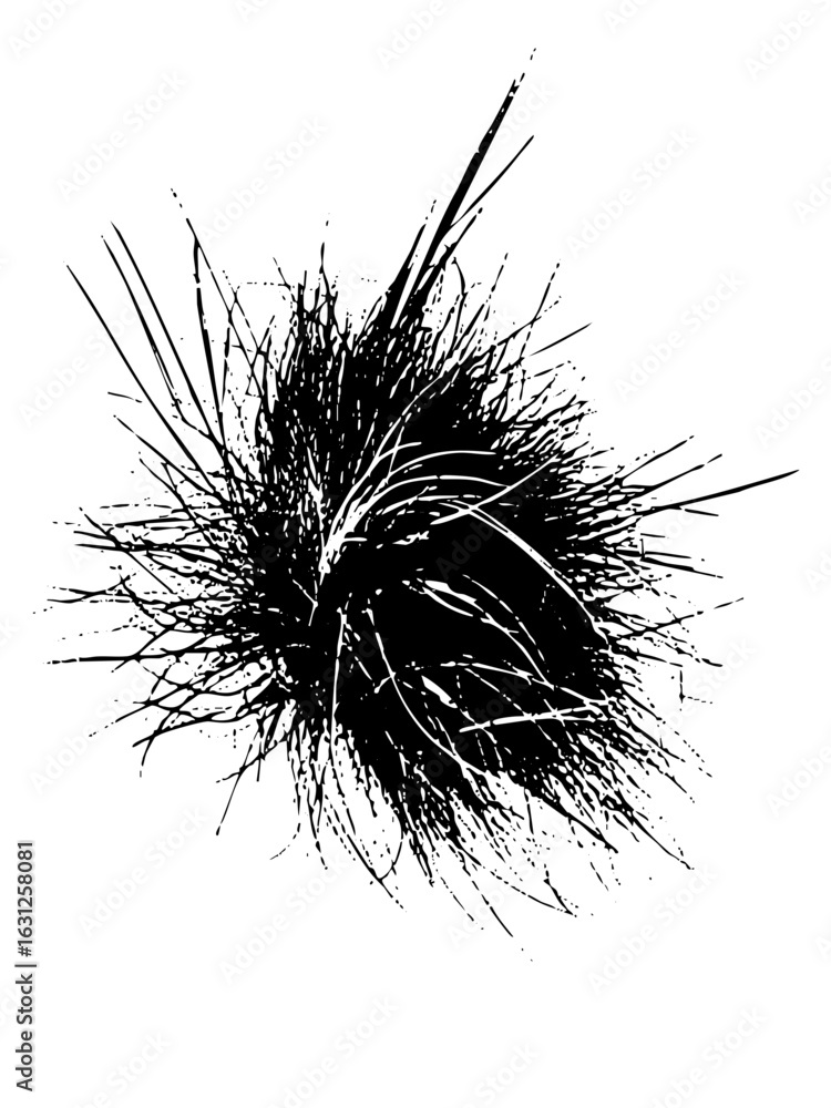 Poster vector dynamic burst of abstract black lines creates an energetic explosion.