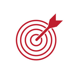 arrow target icon silhouette