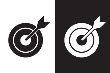 target icon set, archery target symbol. modern design isolated on white background