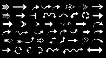 Arrows pointing the Way: A visual feast of arrows, each a unique symbol of direction and movement, gracefully arranged to guide the eye across a captivating backdrop.