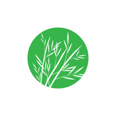 Stylized Bamboo logo simple and symbol design