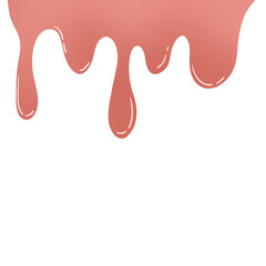 Fresh Liquid Strawberry Juice Splash Cartoon Illustration
