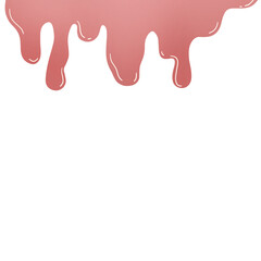 Strawberry Juice Fluid Illustration with Fresh Splash