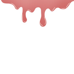 Juicy Strawberry Juice Splashing Cartoon Flat Illustration