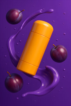 Skincare Stick packaging and splash luquid with pulm