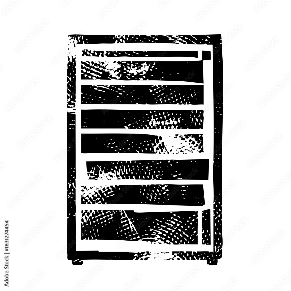 Poster vector abstract geometric featuring stacked rectangular bars.