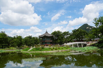 Naklejka premium Hyangwonjeong Pavilion - Seoul, Korea