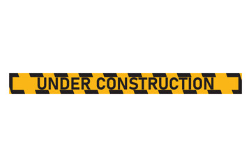 under construction icon sign isolated on white background.