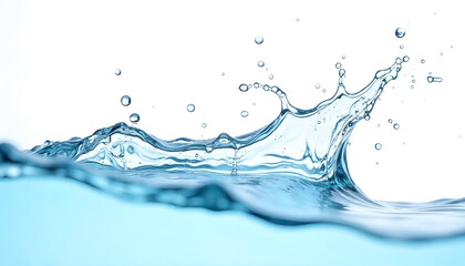 water splash isolated on white background