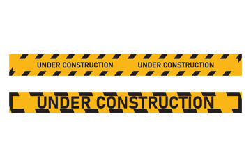 under construction icon sign isolated on white background.