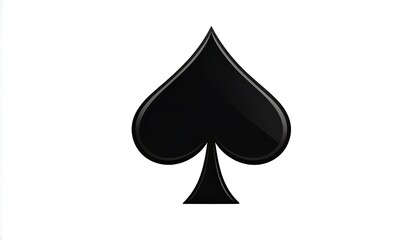 Fototapeta premium Black Spade Symbol