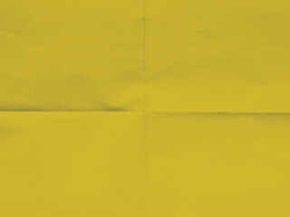 Yellow crumple paper, folded paper, scrambled paper. textured paper. white scramble page Simple and...