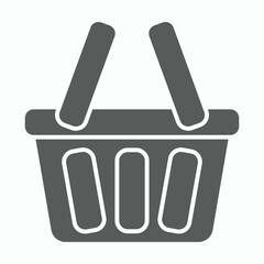 shopping basket icon, basket vector
