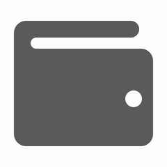 wallet icon, case vector, purse illustration