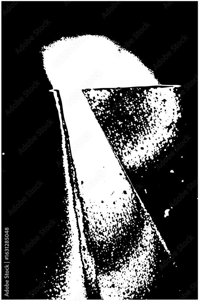 Poster vector abstract lamp with textured shading