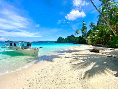 White Beach White Boat