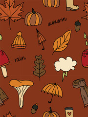 Vector illustration. Seamless pattern for printing.