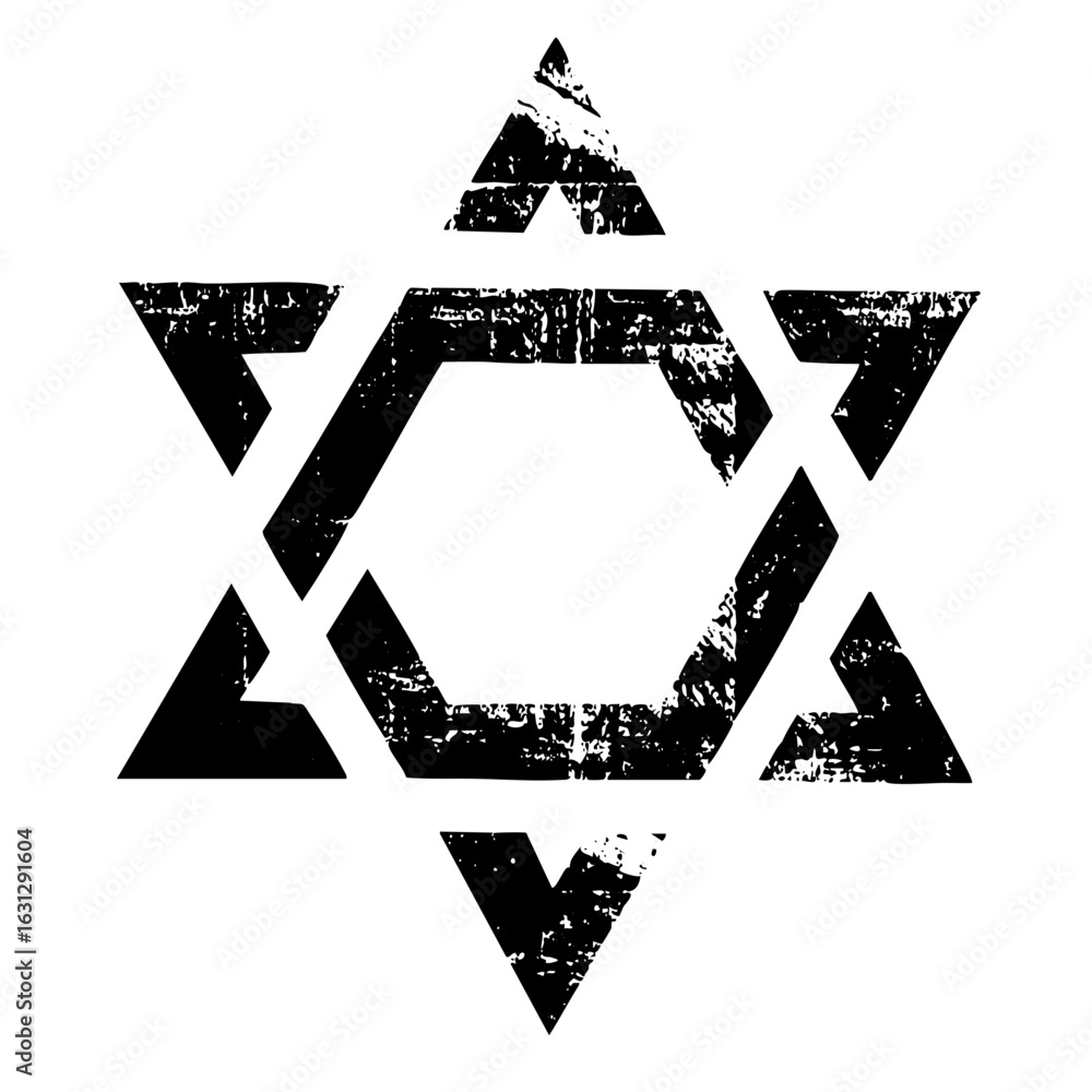 Poster vector geometric starburst with distressed vector shapes.