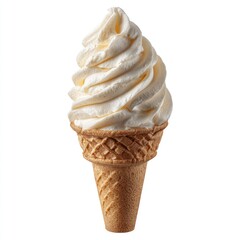 Vanilla ice cream cone