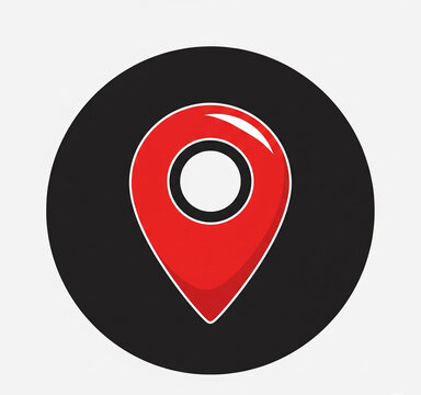 map pointer icon vector