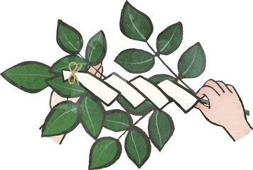 イラスト素材：玉串拝礼1.eps