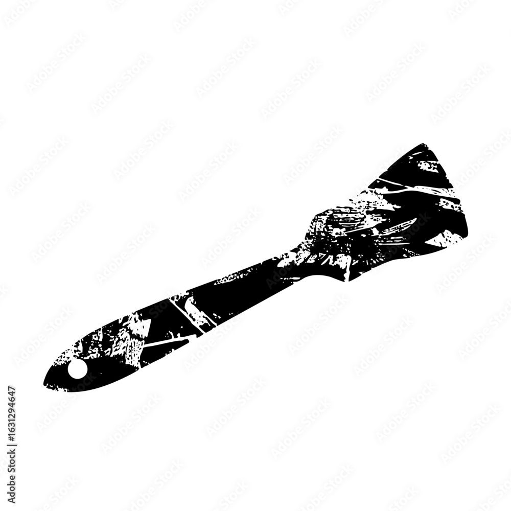 Poster vector abstract arrow with distressed texture.