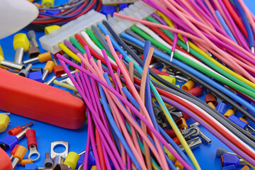 Electrical Insulated Copper Mounting Wires for Electrical Switchboard Assembly. 
