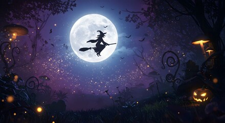 halloween background with scary pumpkins