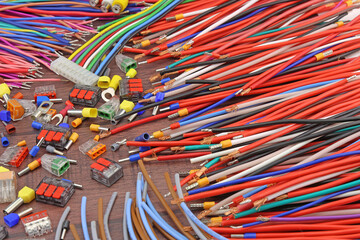Electrical Insulated Copper Mounting Wires for Electrical Switchboard Assembly. 