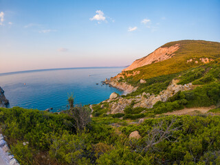 Fototapeta premium View of Skiathos castle, Greece. 