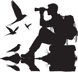 Abstract geometric shape silhouette isolated on transparent background