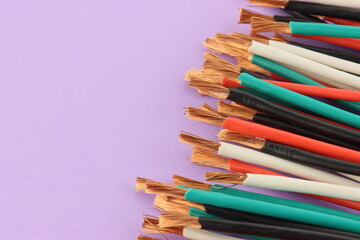 Electrical Insulated Copper Mounting Wires for Electrical Switchboard Assembly. 