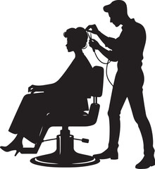 Abstract geometric silhouette isolated on transparent background