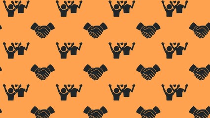 Friendship day vector pattern design