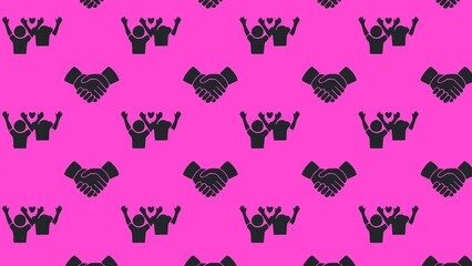 Friendship day vector pattern design