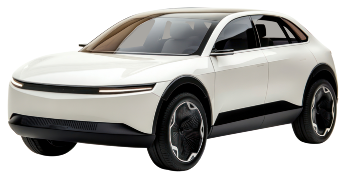 PNG Real modern EV SUV vehicle car transportation.